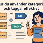 Hur du använder kategorier och taggar effektivt