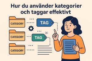 Hur du använder kategorier och taggar effektivt